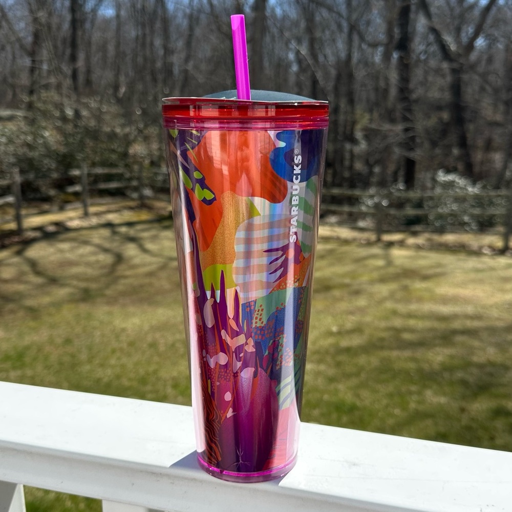 NEW STARBUCKS COLD CUP TUMBLER W/ STRAW 2024 COLLECTION 24 OZ